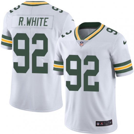 Men's Nike Green Bay Packers #92 Reggie White White Vapor Untouchable Limited Player NFL Jersey - Ujersey