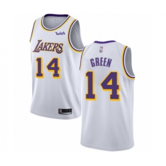 Women's Los Angeles Lakers #14 Danny Green Swingman White Basketball Jersey - Association Edition - Ujersey