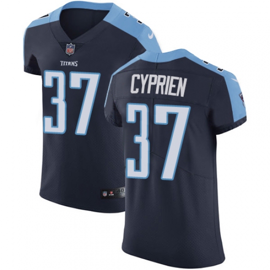 Men's Nike Tennessee Titans #37 Johnathan Cyprien Navy Blue Alternate Vapor Untouchable Elite Player NFL Jersey - Ujersey