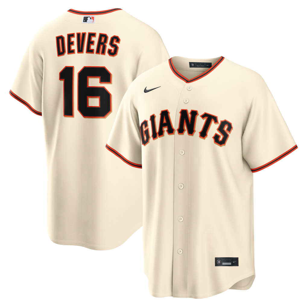 Men's San Francisco Giants Rafael Devers Nike Cream Home Replica Jersey - Ujersey