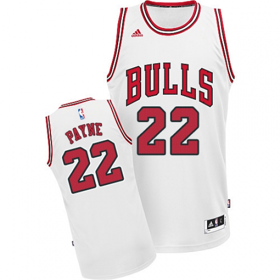 Men's Adidas Chicago Bulls #22 Cameron Payne Swingman White Home NBA Jersey - Ujersey