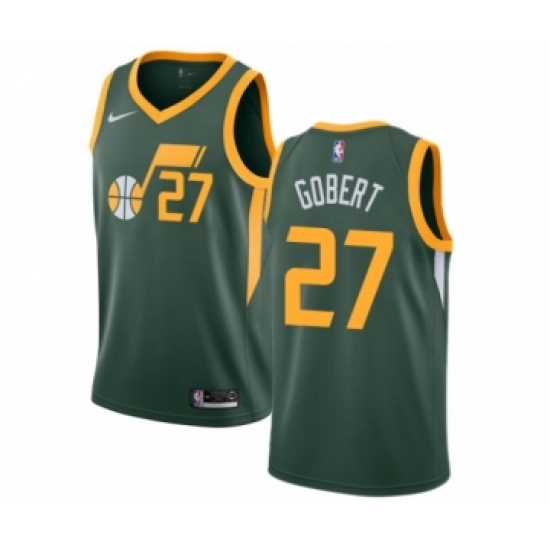 Women's Nike Utah Jazz #27 Rudy Gobert Green Swingman Jersey - Earned Edition - Ujersey