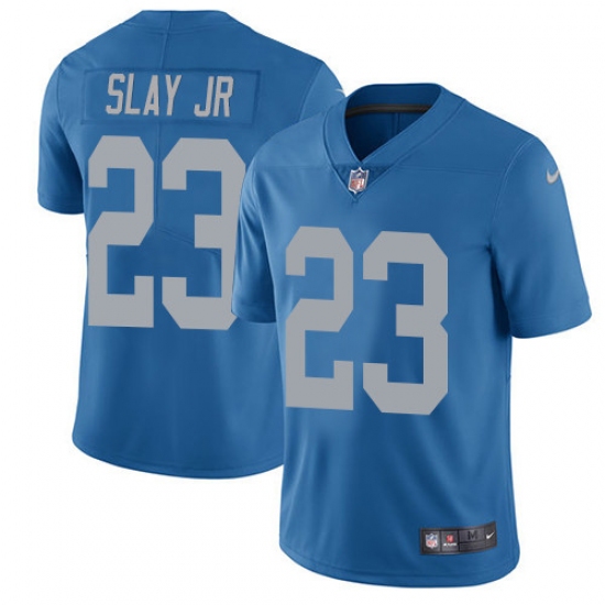 Youth Nike Detroit Lions #23 Darius Slay Limited Blue Alternate Vapor Untouchable NFL Jersey - Ujersey