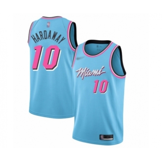 Youth Miami Heat #10 Tim Hardaway Swingman Blue Basketball Jersey - 2019 20 City Edition - Ujersey