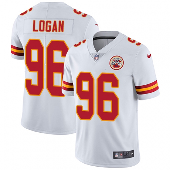 Men's Nike Kansas City Chiefs #96 Bennie Logan White Vapor Untouchable Limited Player NFL Jersey - Ujersey