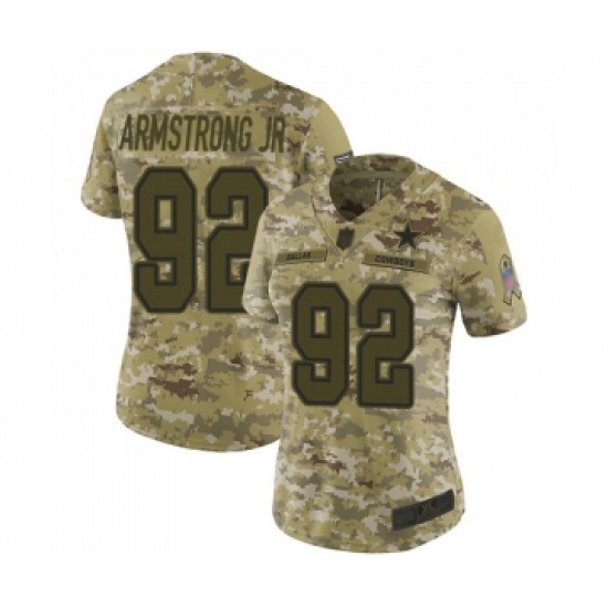 Women's Dallas Cowboys #92 Dorance Armstrong Jr. Limited Camo 2018 Salute to Service Football Jersey - Ujersey