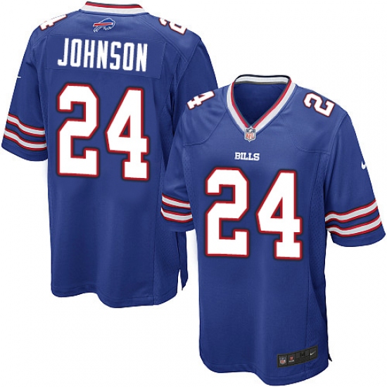 Men's Nike Buffalo Bills #24 Leonard Johnson Game Royal Blue Team Color NFL Jersey - Ujersey