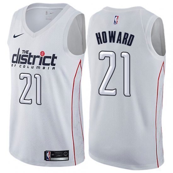 Women's Nike Washington Wizards #21 Dwight Howard Swingman White NBA Jersey - City Edition - Ujersey