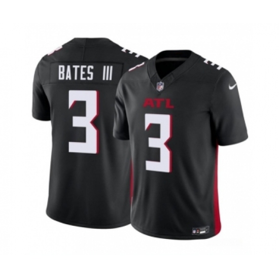 Men's Nike Atlanta Falcons #3 Jessie Bates III Black 2023 F.U.S.E. Vapor Untouchable Limited Football Stitched Jersey - Ujersey