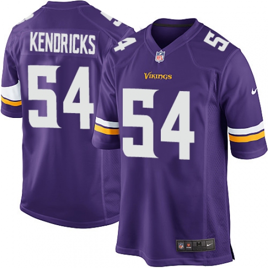 Men's Nike Minnesota Vikings #54 Eric Kendricks Game Purple Team Color NFL Jersey - Ujersey