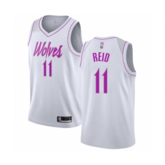 Men's Minnesota Timberwolves #11 Naz Reid White Swingman Jersey - Earned Edition - Ujersey