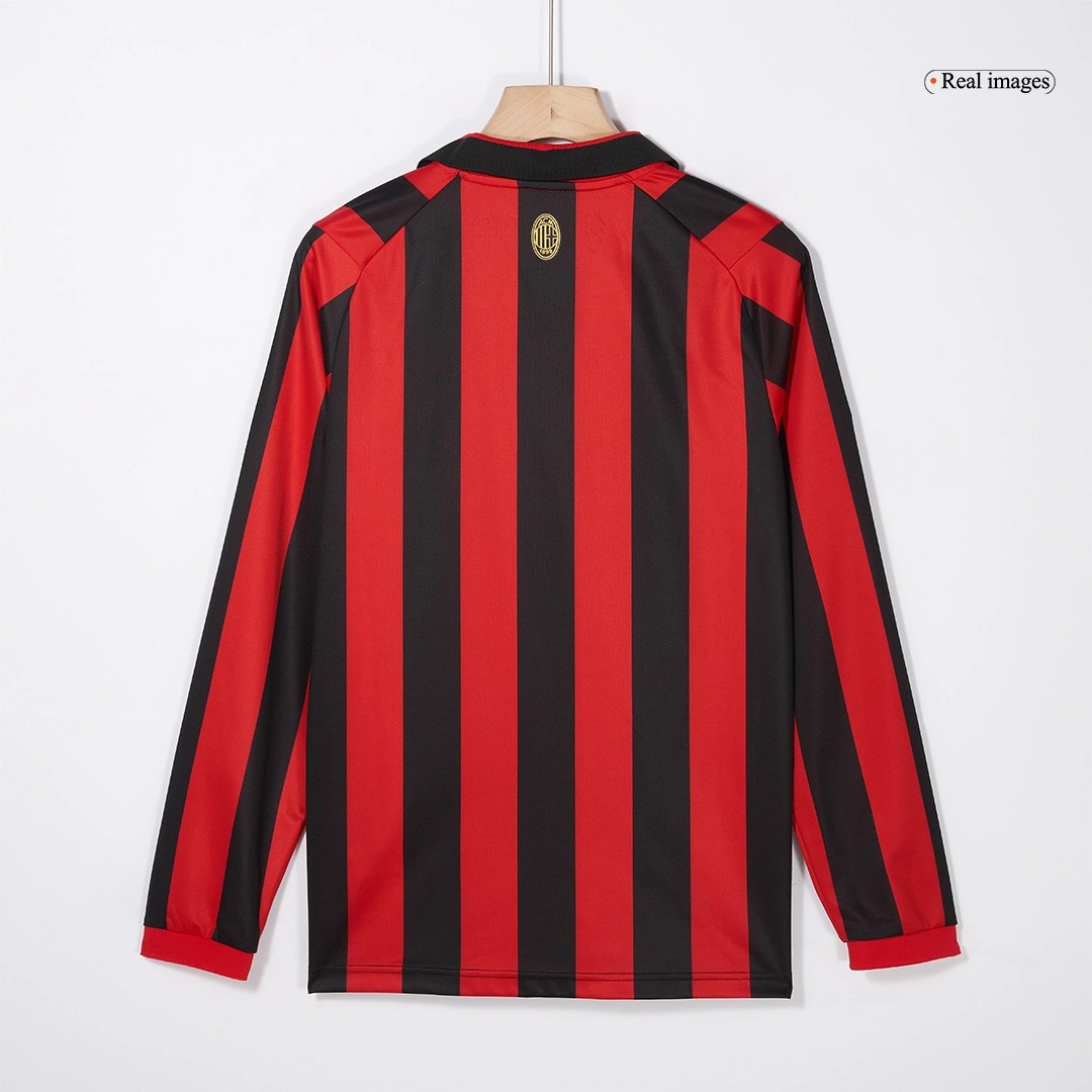 AC Milan Soccer Jersey 125th Anniversary Long Sleeve Custom Shirt 2024/25 - ujerseystore