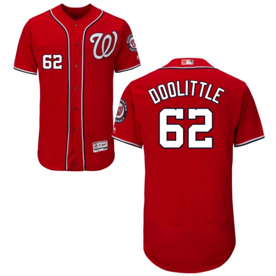 Men's Majestic Washington Nationals #62 Sean Doolittle Red Flexbase Authentic Collection MLB Jersey