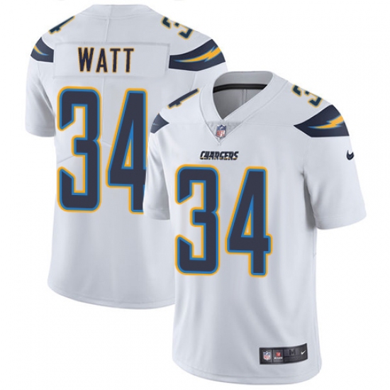 Youth Nike Los Angeles Chargers #34 Derek Watt Elite White NFL Jersey - Ujersey