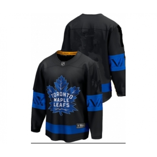 Men's Toronto Maple Leafs Blank Black X Drew House Inside Out Stitched Jersey - Ujersey