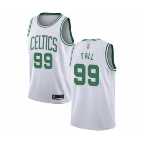 Men's Boston Celtics #99 Tacko Fall Authentic White Basketball Jersey - Association Edition - Ujersey