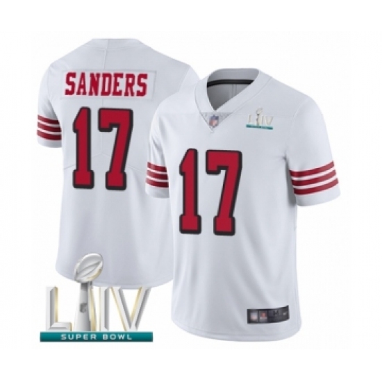 Youth San Francisco 49ers #17 Emmanuel Sanders Limited White Rush Vapor Untouchable Super Bowl LIV Bound Football Jersey - Ujersey