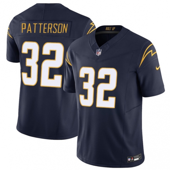 Men's Los Angeles Chargers #32 Jaret Patterson Navy 2025 F.U.S.E. Alternate Vapor Limited Football Stitched Jersey - Ujersey