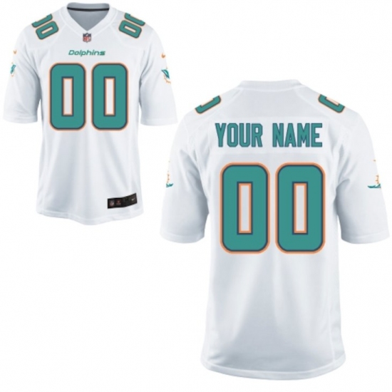 Nike Men's Miami Dolphins Customized White Game Jersey - Ujersey