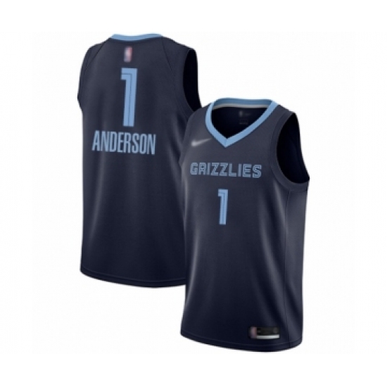 Youth Memphis Grizzlies #1 Kyle Anderson Swingman Navy Blue Finished Basketball Jersey - Icon Edition - Ujersey