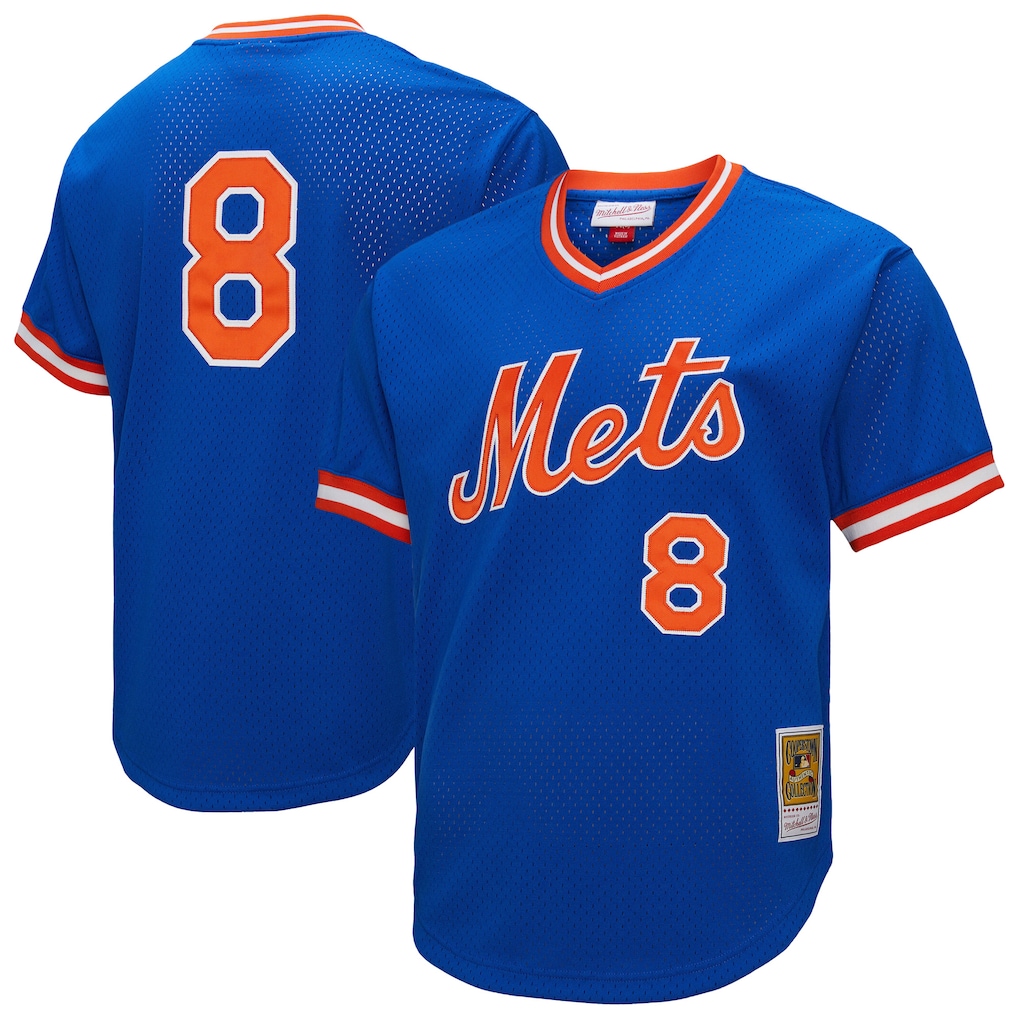 Men's New York Mets Gary Carter Mitchell & Ness Royal Big & Tall Cooperstown Collection Mesh Batting Practice Jersey - Ujersey