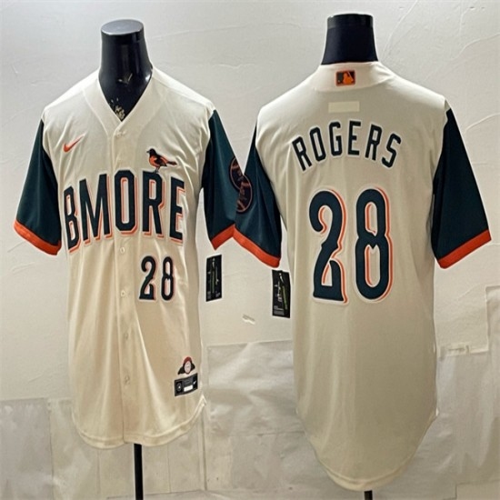 Men's Baltimore Orioles #28 Trevor Rogers Natural 2026 City Connect Stadium Stitched Baseball Jersey - Ujersey