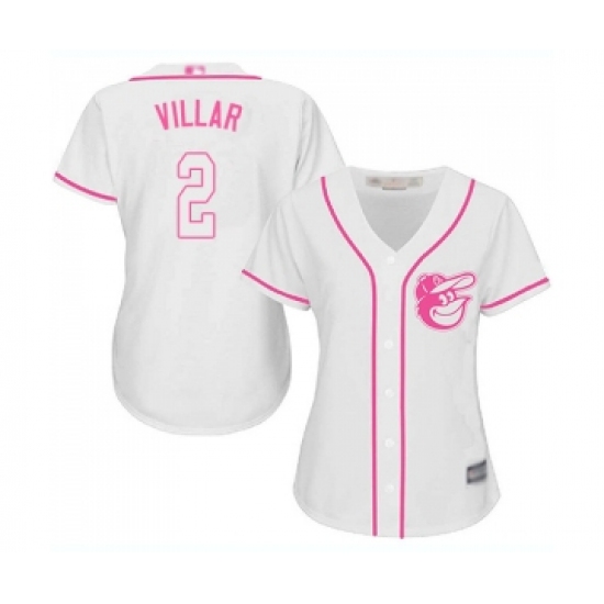 Women's Baltimore Orioles #2 Jonathan Villar Replica White Fashion Cool Base Baseball Jersey - Ujersey