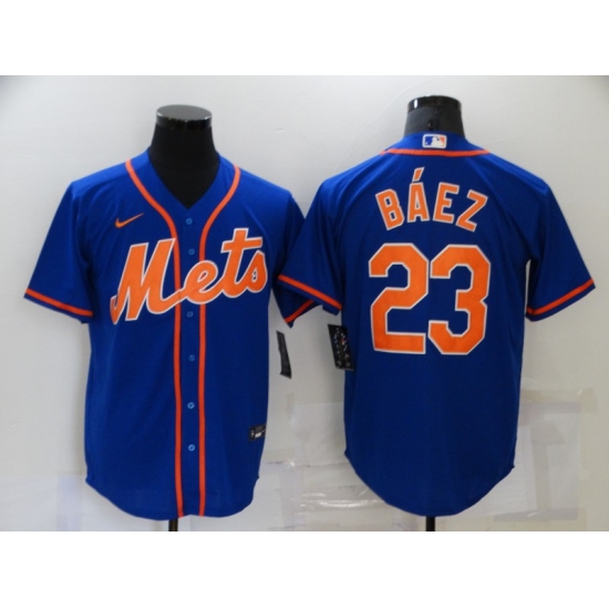 Men's Nike New York Mets #23 Keon Broxton Blue Game Authentic Baseball Jersey - Ujersey