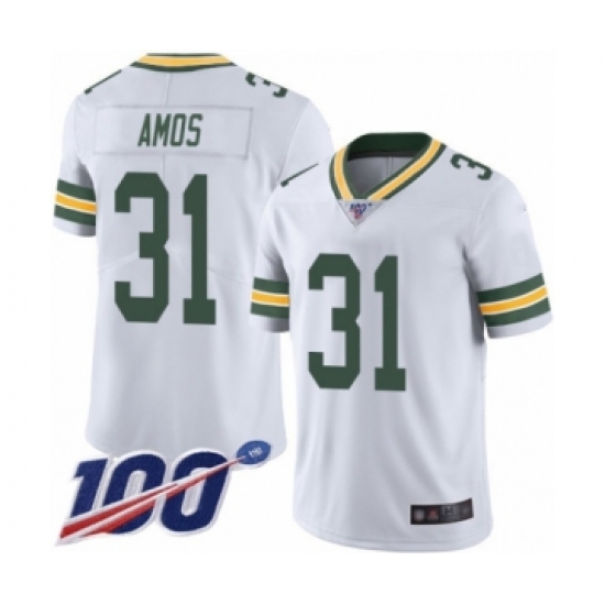 Men's Green Bay Packers #31 Adrian Amos White Vapor Untouchable Limited Player 100th Season Football Jersey - Ujersey