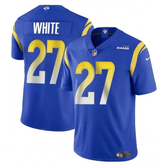 Men's Los Angeles Rams #27 Tre'Davious White Blue Vapor Untouchable Football Stitched Jersey - Ujersey