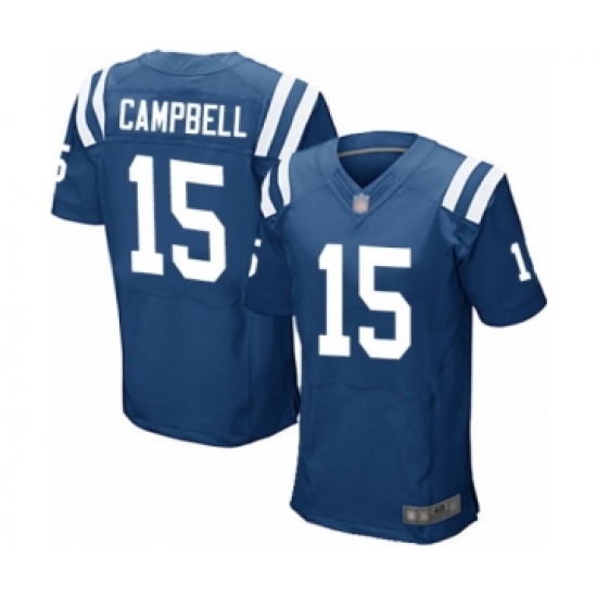 Men's Indianapolis Colts #15 Parris Campbell Elite Royal Blue Team Color Football Jersey - Ujersey