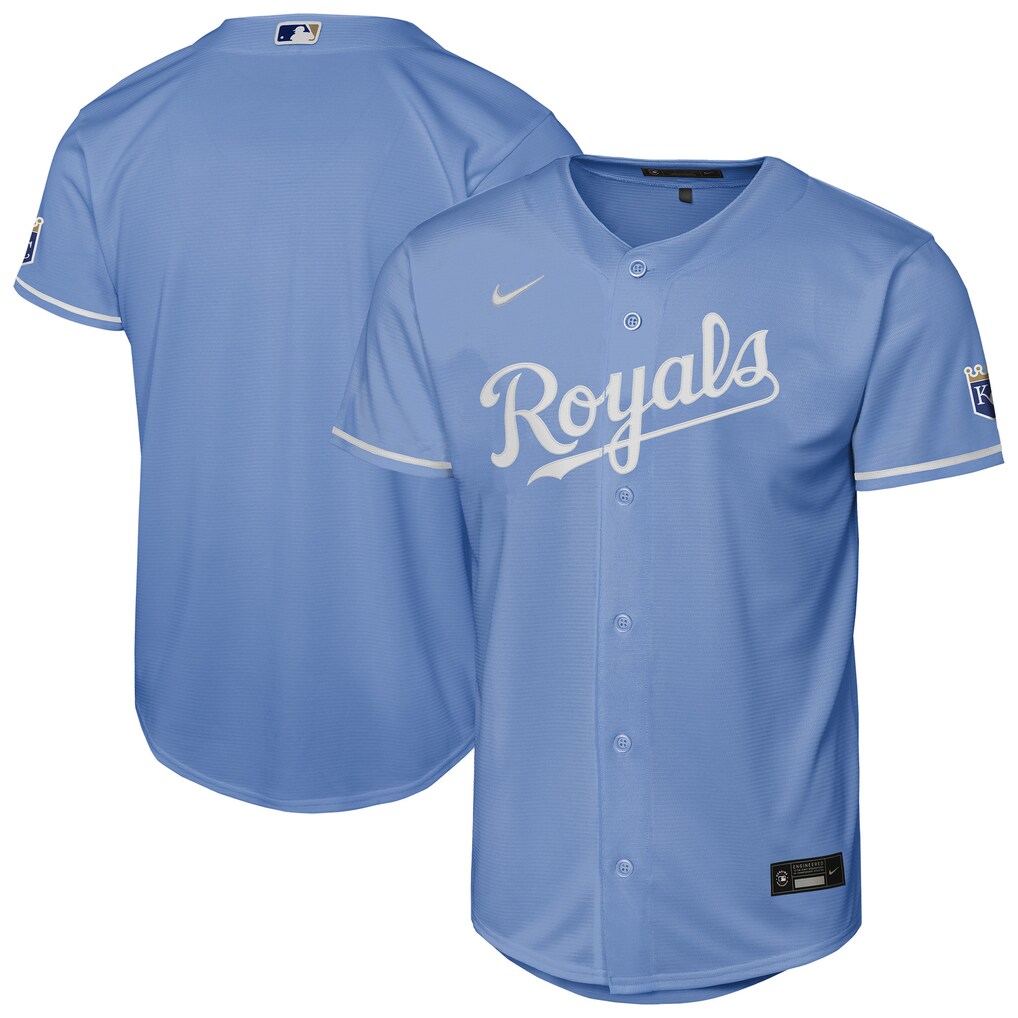 Youth Kansas City Royals Nike Light Blue Alternate Stadium Jersey