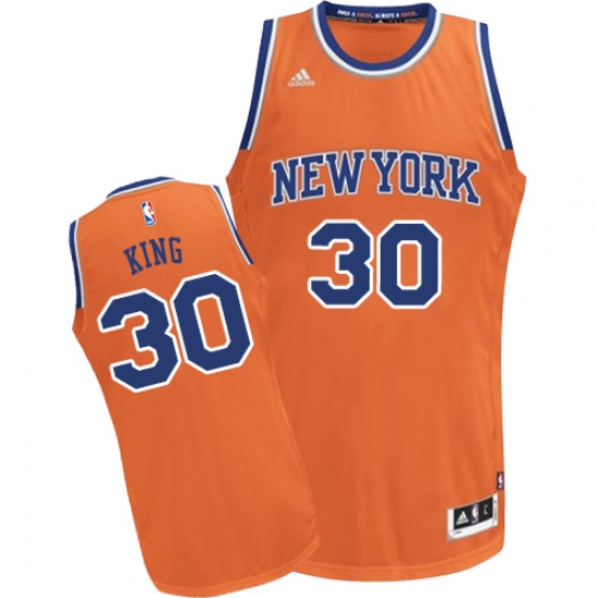 Men's Adidas New York Knicks #30 Bernard King Swingman Orange Alternate NBA Jersey - Ujersey