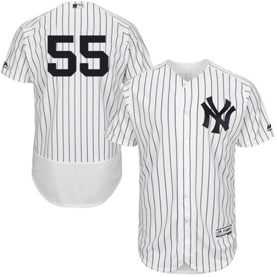 Men's Majestic New York Yankees #55 Sonny Gray White/Navy Flexbase Authentic Collection MLB Jersey - Ujersey