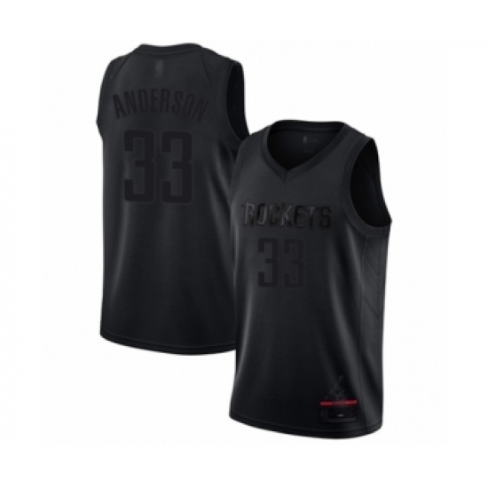 Men's Houston Rockets #33 Ryan Anderson Swingman Black MVP Basketball Jersey