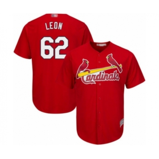 Youth St. Louis Cardinals #62 Daniel Ponce de Leon Authentic Red Alternate Cool Base Baseball Player Jersey - Ujersey