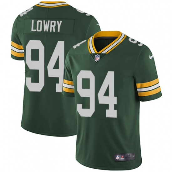 Youth Nike Green Bay Packers #94 Dean Lowry Green Team Color Vapor Untouchable Limited Player NFL Jersey - Ujersey
