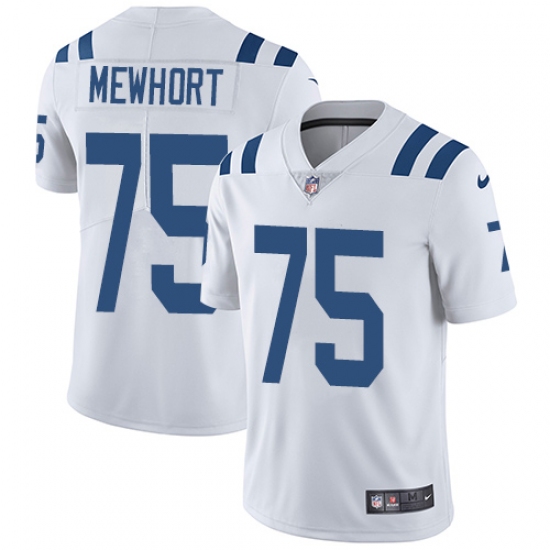 Youth Nike Indianapolis Colts #75 Jack Mewhort White Vapor Untouchable Limited Player NFL Jersey - Ujersey