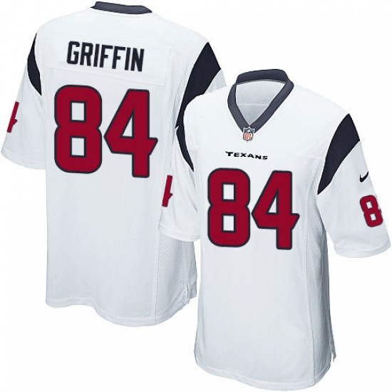 Men's Nike Houston Texans #84 Ryan Griffin Game White NFL Jersey - Ujersey