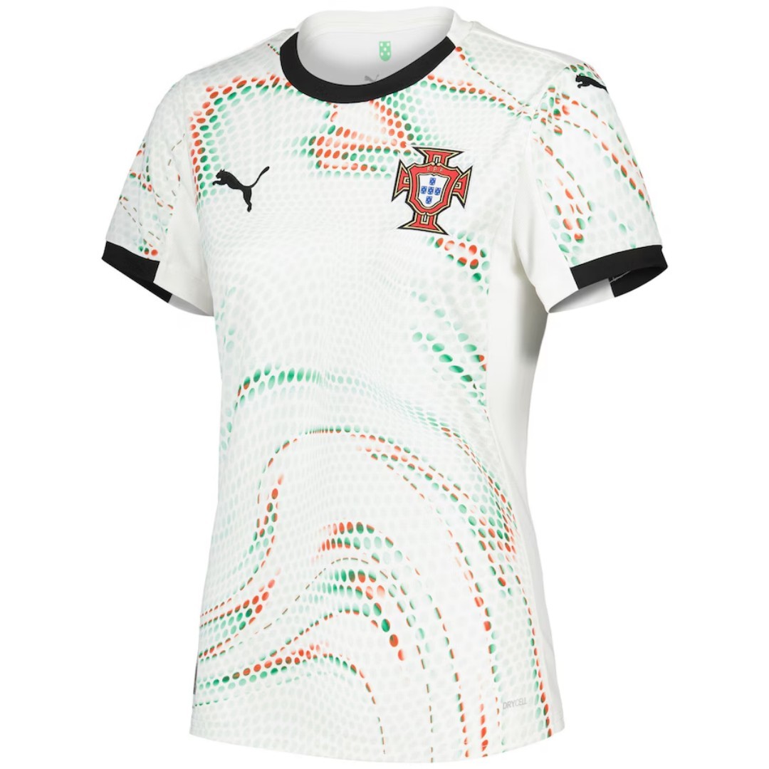 Portugal Soccer Jersey Away Women's Custom Shirt 2025 - ujerseystore