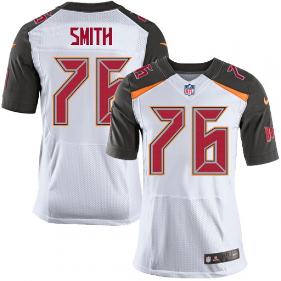 Men's Nike Tampa Bay Buccaneers #76 Donovan Smith Elite White NFL Jersey - Ujersey