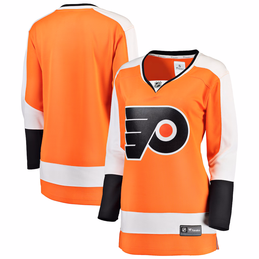 Women's Philadelphia Flyers Fanatics Orange Home Breakaway Jersey - ujerseystore