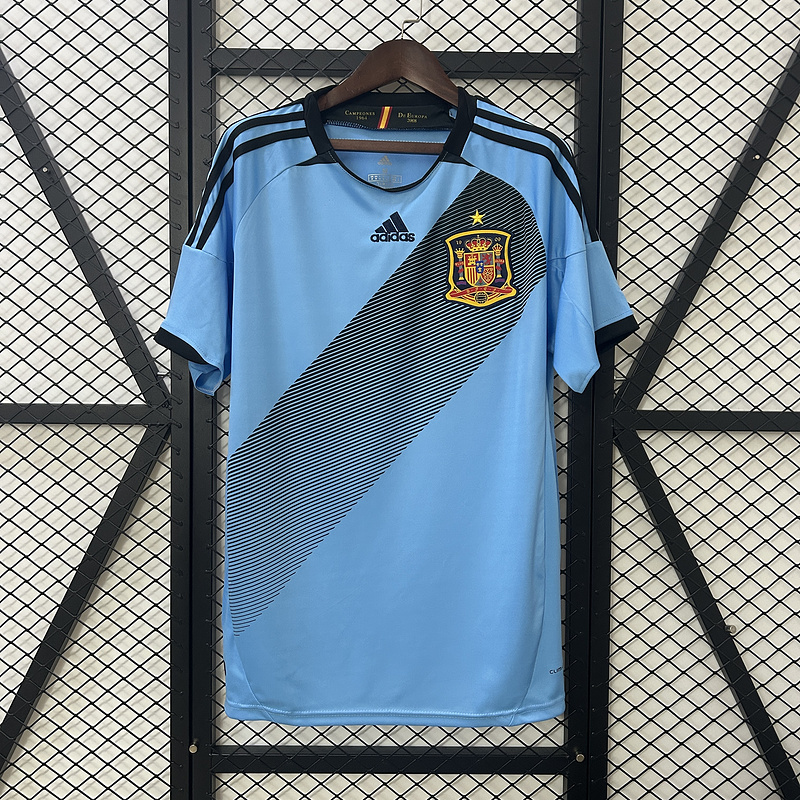 Spain Retro Soccer Jersey Away Custom Shirt 2012 - ujerseystore