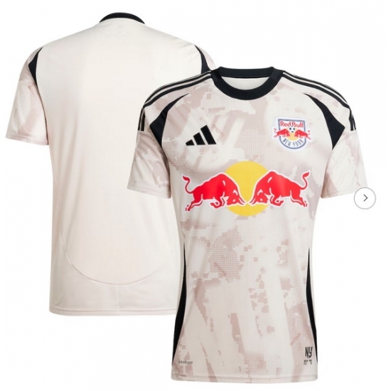 Men New York Red Bulls adidas Tan 2025 Stone Kit Replica Jersey - Ujersey
