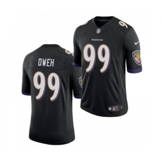 Men's Baltimore Ravens #99 Jayson Oweh Black 2021 Vapor Untouchable Limited Jersey - Ujersey