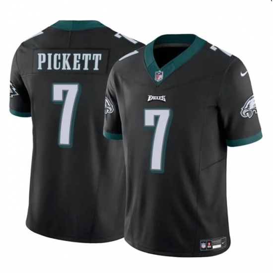 Men's Philadelphia Eagles #7 Kenny Pickett Black 2023 F.U.S.E Vapor Untouchable Limited Football Stitched Jersey - Ujersey