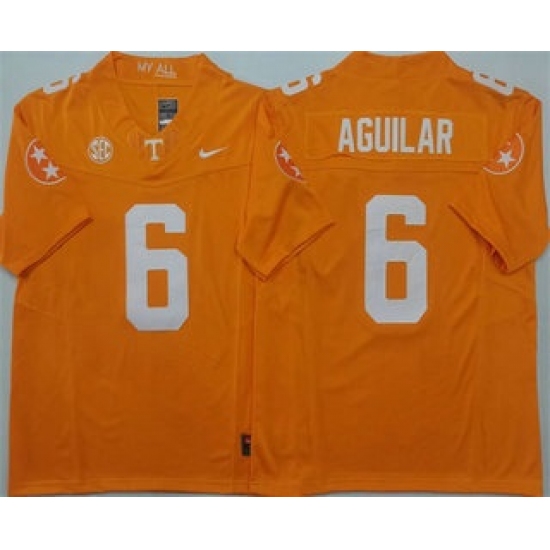 Men's Tennessee Volunteers #6 Joey Aguilar Orange 2024 FUSE College Football Jersey - Ujersey