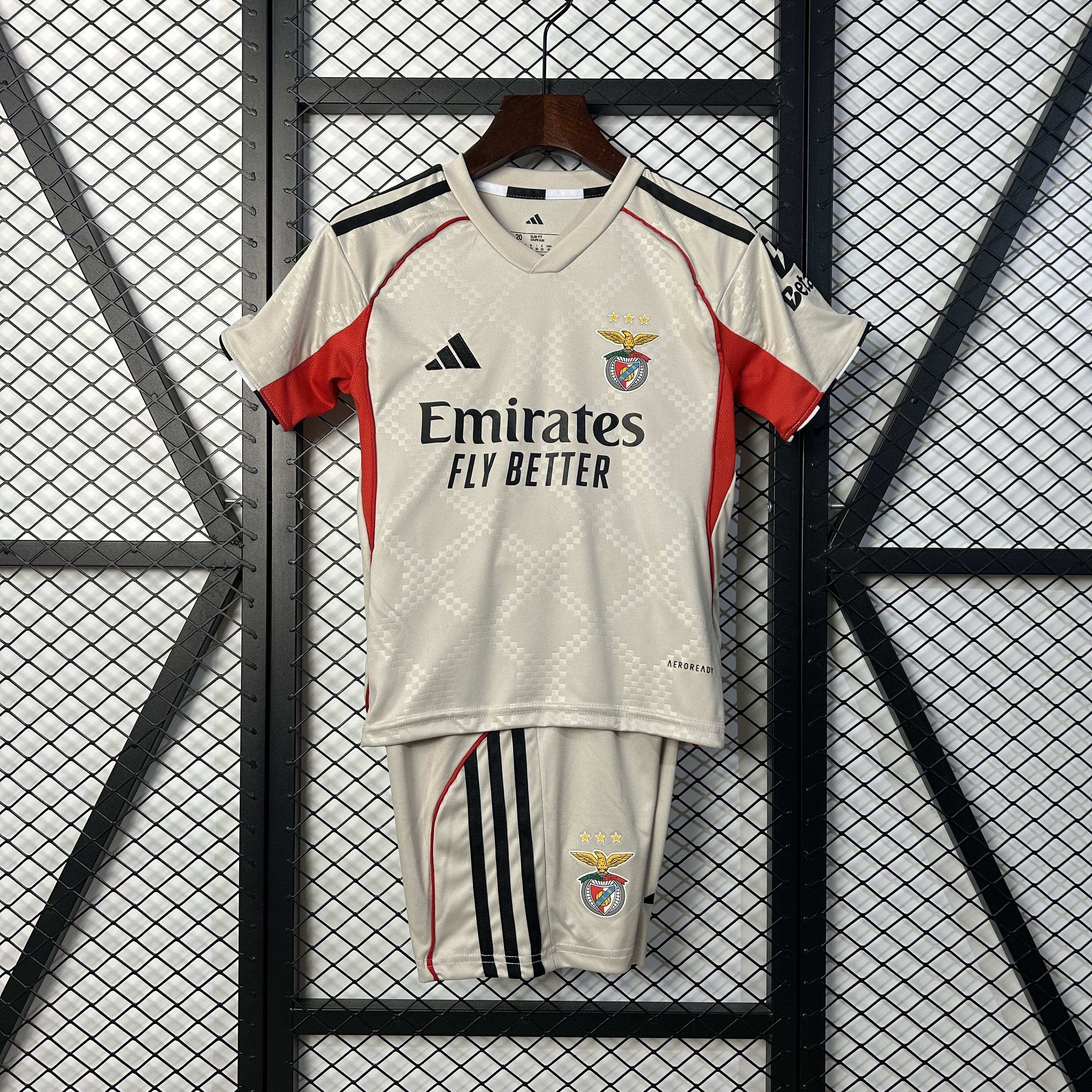 Benfica Soccer Jersey Away Kids Kit Jersey+Shorts 2025/26