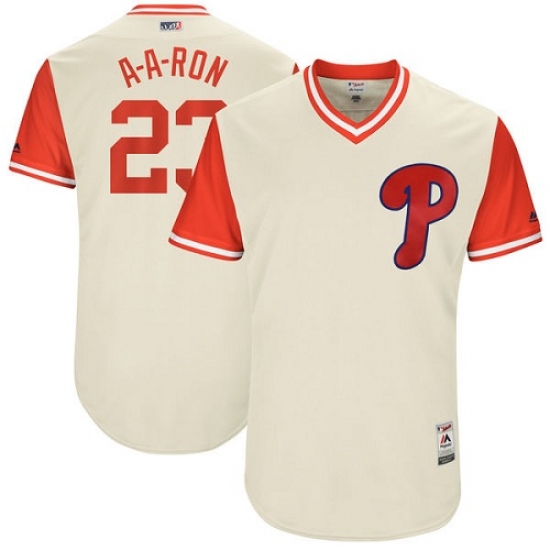 Men's Majestic Philadelphia Phillies #23 Aaron Altherr 