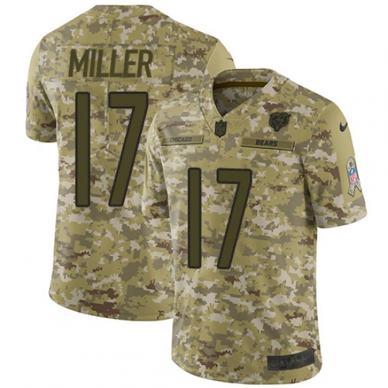 Youth Nike Chicago Bears #17 Anthony Miller Limited Camo 2018 Salute to Service NFL Jersey - Ujersey